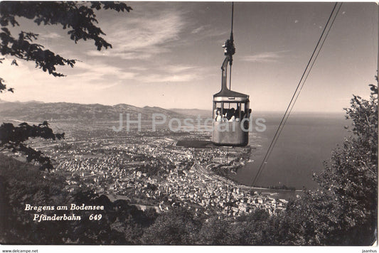 Bregenz am Bodensee - Pfanderbahn 649 - cable car - 1959 - Austria - used - JH Postcards