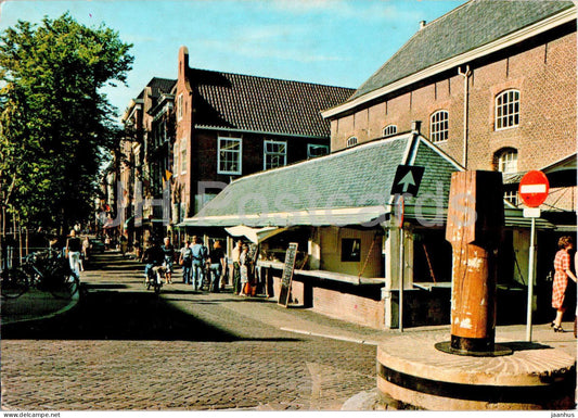 Delft - fish bank on the corner of the Hippolytusbuurt - 1989 - Netherlands - used - JH Postcards