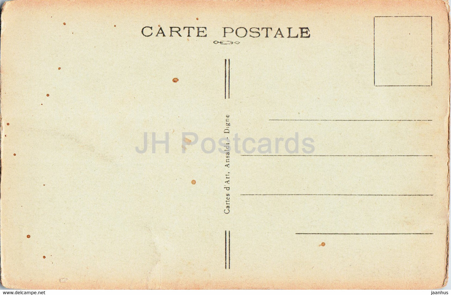 Moustiers Sainte Marie - Le Clocher - Vue prise des Anciens Remparts - alte Postkarte - Frankreich - unbenutzt