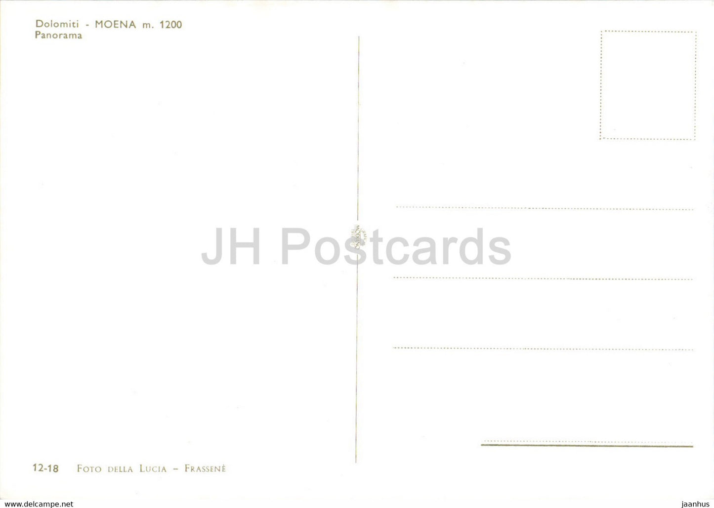 Moena 1200 m - Panorama - 12-18 - Italy - unused