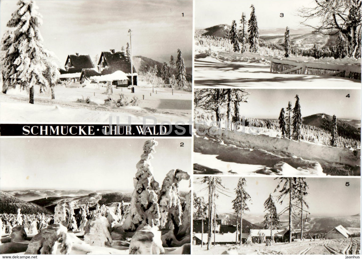 Schmucke - Thur Wald - Gehlberg - Sachsenstein - Finsterberg - old postcard - Germany DDR - unused - JH Postcards