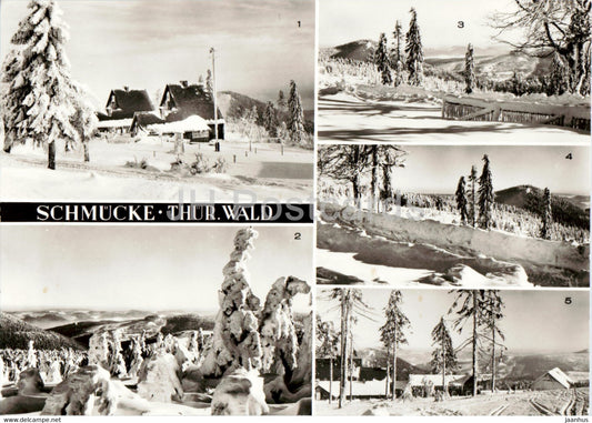 Schmucke - Thur Wald - Gehlberg - Sachsenstein - Finsterberg - old postcard - Germany DDR - unused - JH Postcards