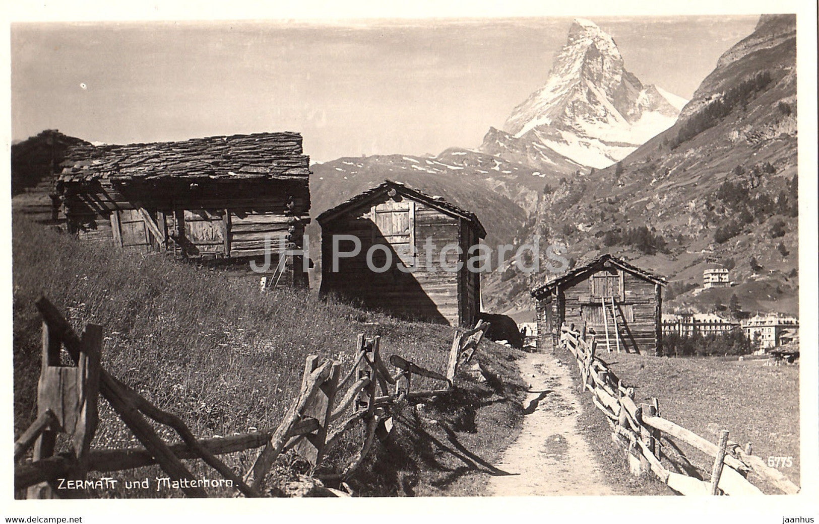 Zermatt und Matterhorn - 6775 - Switzerland - unused - JH Postcards