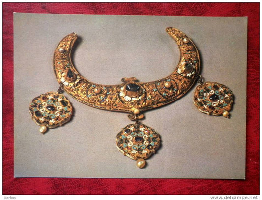 Gold and Silverwork in old Russia - Crescent, 16th century - 1983 - Russia - USSR - unused - JH Postcards