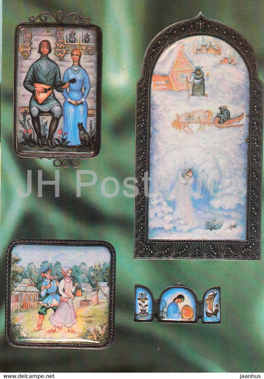 Rostov Veliky - modern Rostov enamel - 1984 - Russia USSR - unused - JH Postcards