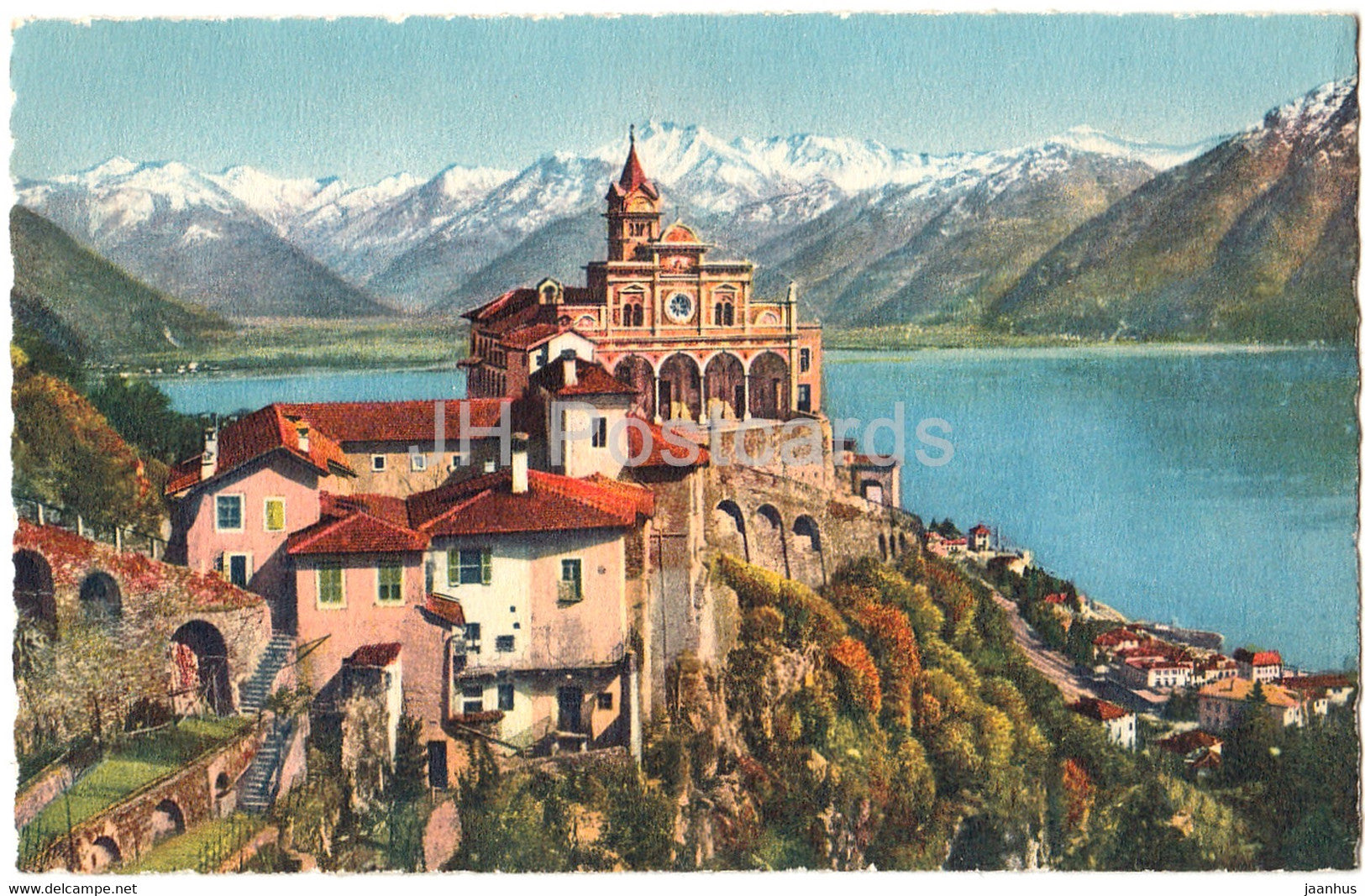 Locarno - Madonna del Sasso - 3767 - old postcard - Switzerland - unused - JH Postcards