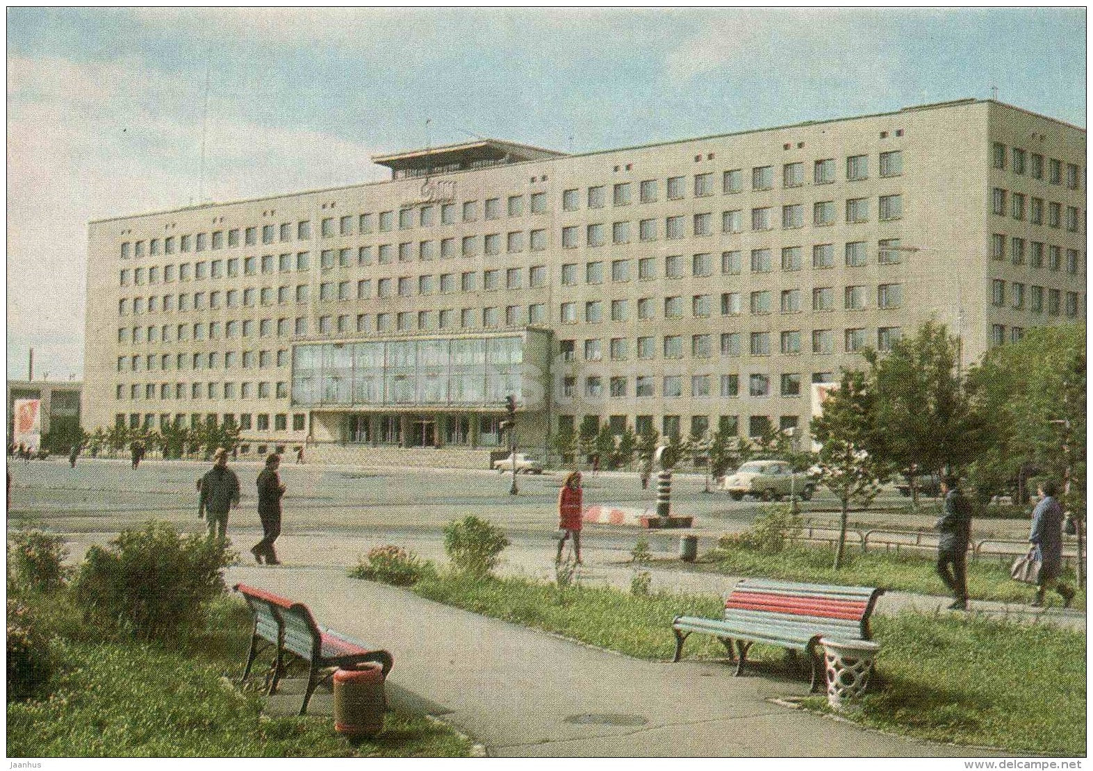 House of Soviets - Tselinograd - Astana - postal stationery - 1972 - Kazakhstan USSR - unused - JH Postcards