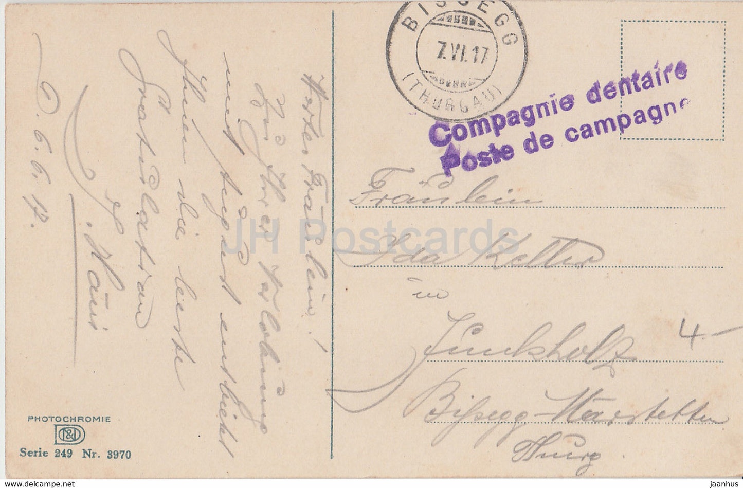 Blossom - nature - Photochromie Serie 249 Nr 3970 - old postcard - 1917 - used