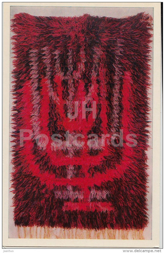 carpet by Ellen Hansen - Blaze , 1962 - handicraft - 1978 - Russia USSR - used - JH Postcards