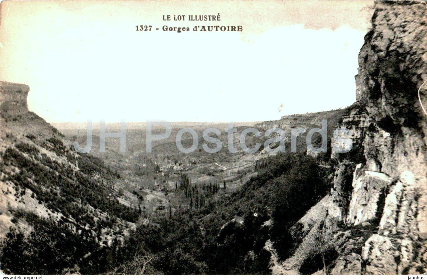 Gorges d'Autoire - Le Lot Illustre - 1327 - old postcard - France - unused - JH Postcards