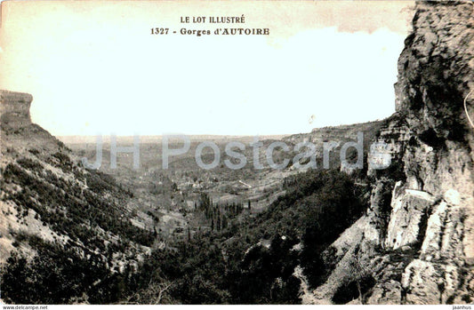 Gorges d'Autoire - Le Lot Illustre - 1327 - old postcard - France - unused - JH Postcards