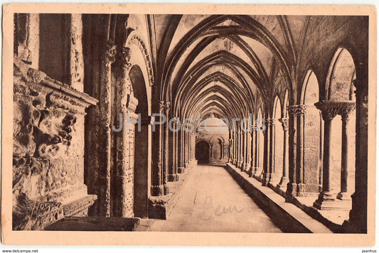 Arles - Interior du Cloitre de St Trophime - cloister - 8 - 1935 - old postcard - France - used - JH Postcards