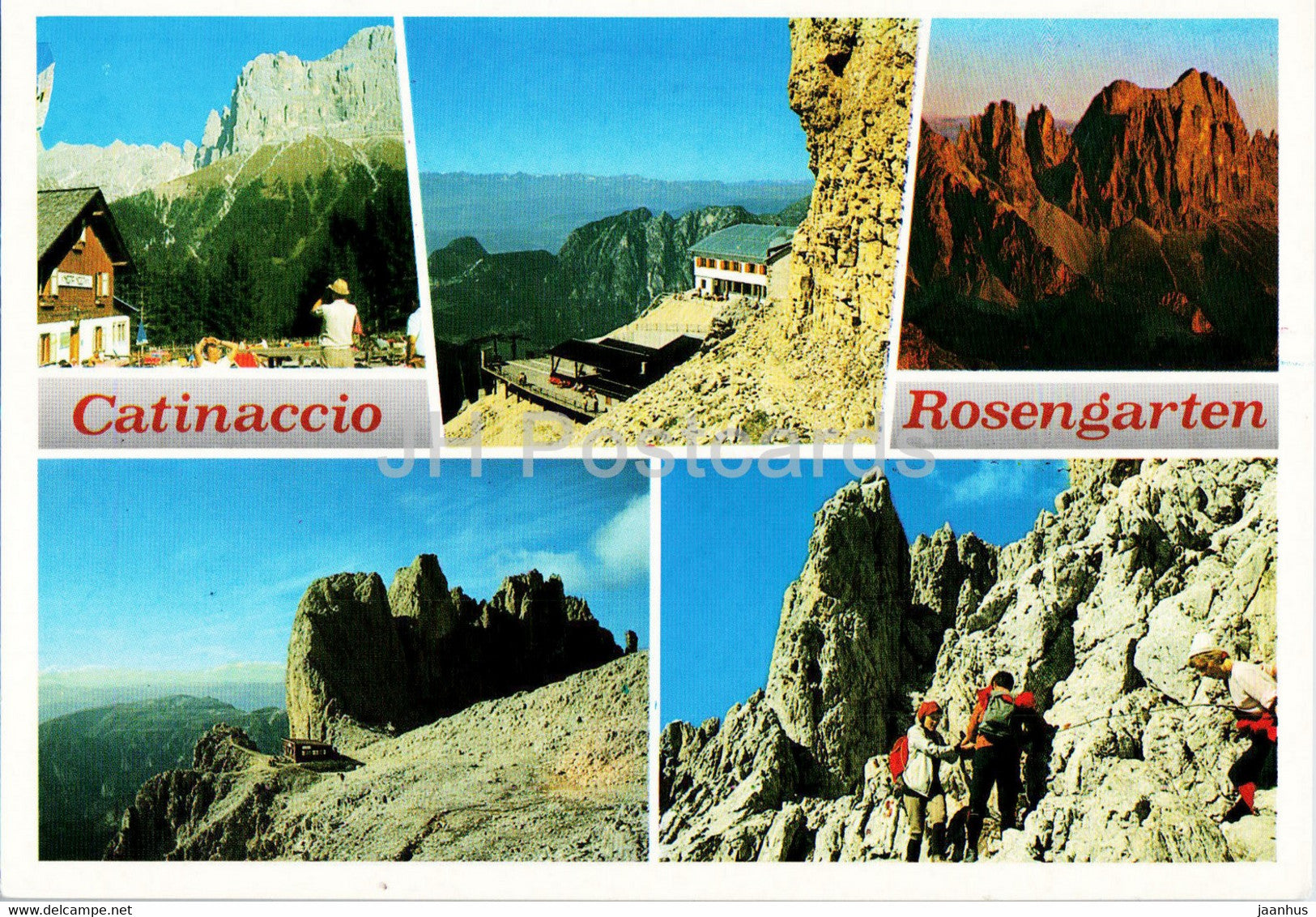 Dolomiti - Gruppo del Catinaccio - Rosengartengruppe - Rosengarten - 2000 - Italy - used - JH Postcards