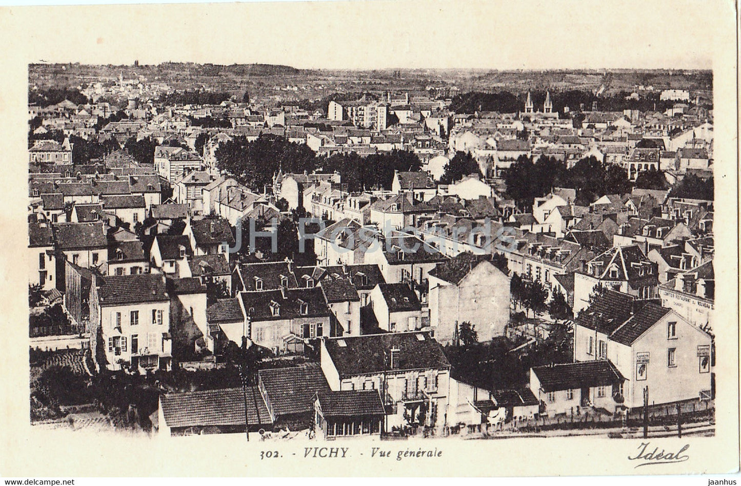 Vichy - Vue Generale - 302 - old postcard - France - unused - JH Postcards