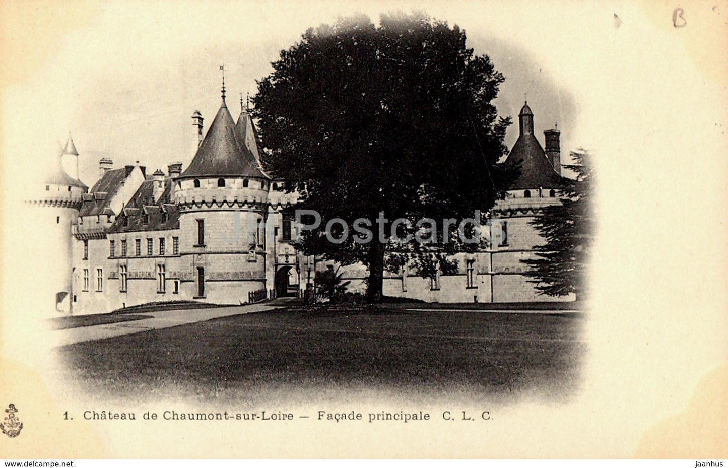 Chateau de Chaumont sur Loire - Facade Principale - 1 - castle - old postcard - France - unused