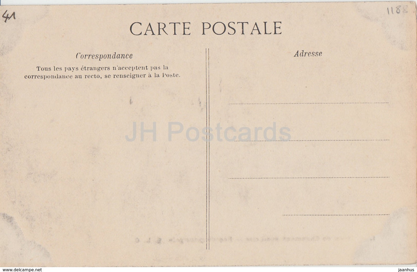 Chateau de Chaumont sur Loire - Facade Principale - 1 - castle - old postcard - France - unused