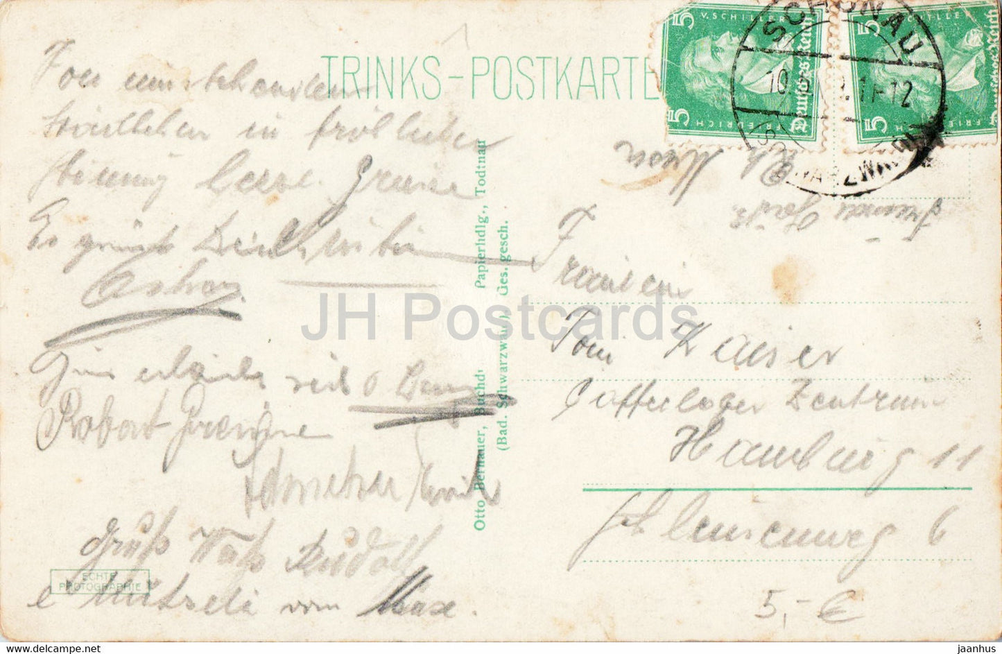 Todtnau - Bad Schwarzwald - Gesamtansicht - 8 - alte Ansichtskarte - Deutschland - gebraucht