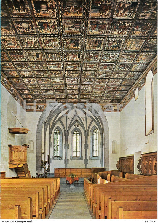 Zillis - alteste romanische Kirchendecke - church - Switzerland - unused - JH Postcards
