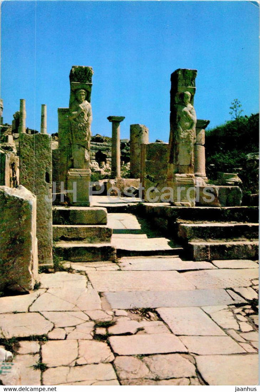 Ephesus - Efes - Curates street - ancient world - 31 - Turkey - used - JH Postcards