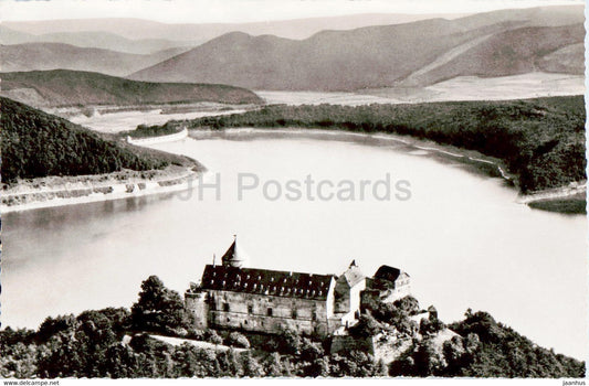 Schloss Waldeck - Fliegeraufnahme - castle - old postcard - Germany - unused - JH Postcards