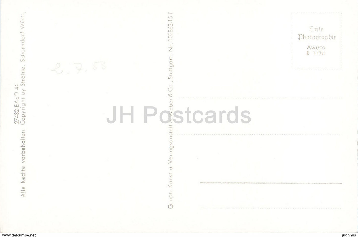 Frauen Insel i Chiemsee - old postcard - Germany - unused