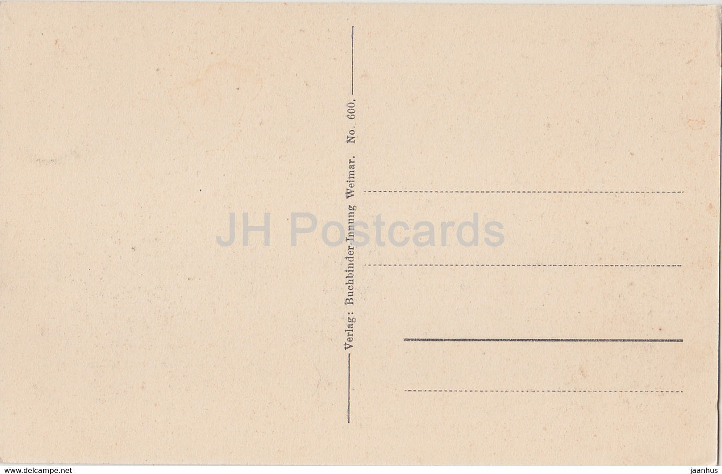 Weimar - Goethehaus - Arbeitszimmer - illustration - 600 - old postcard - Germany - unused