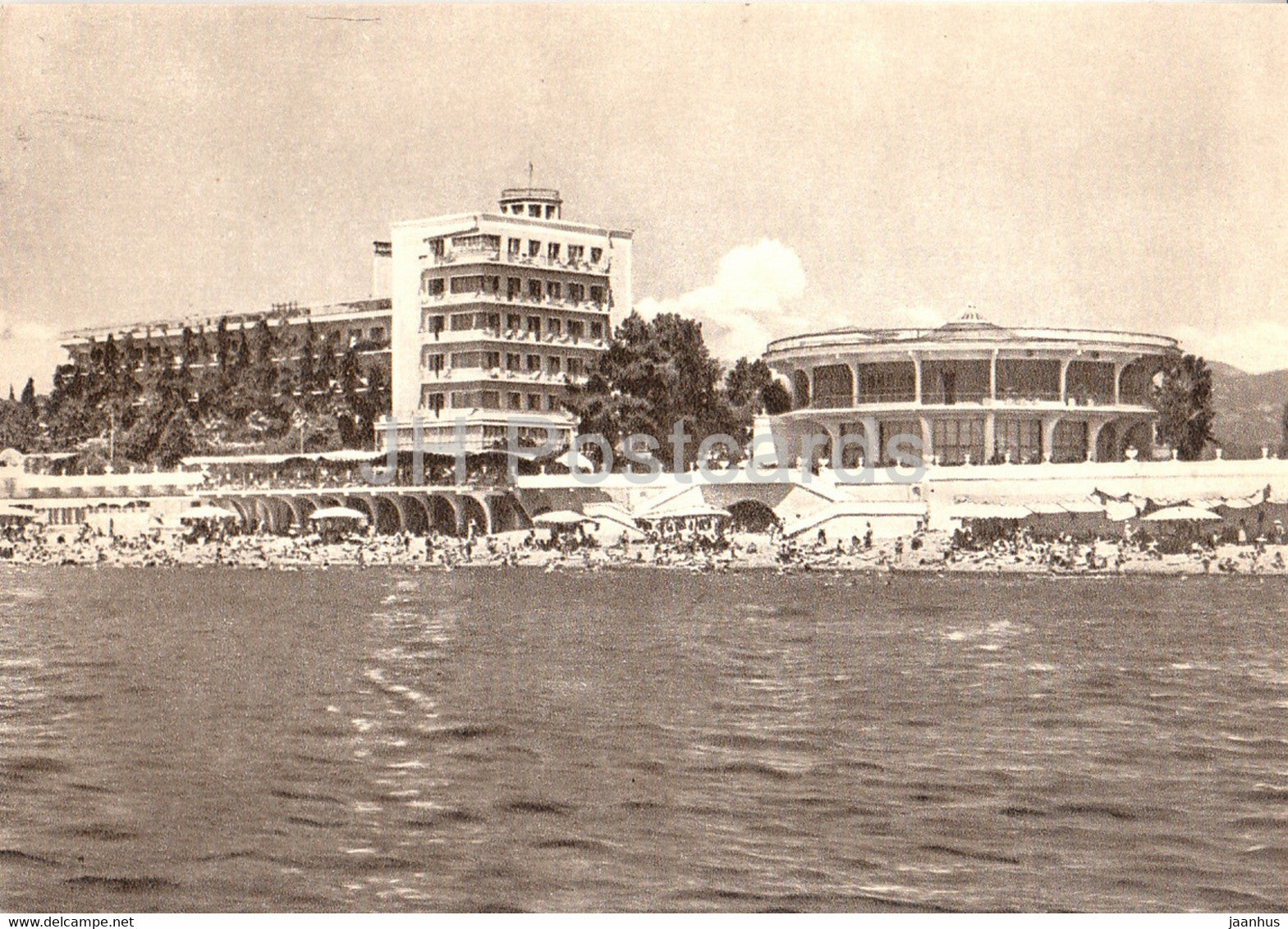 Sochi - sanatorium Lazurnyi Bereg (azure coast) - 1958 - Russia USSR - unused - JH Postcards