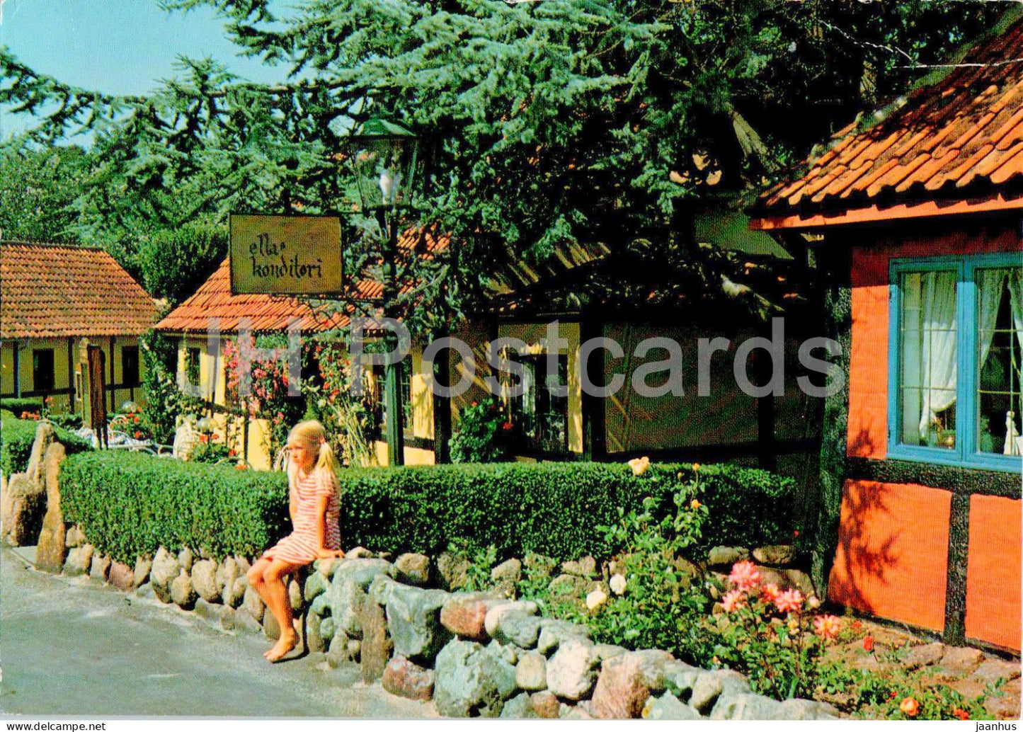 Bornholm - Ellas Konditori - Sandvig - Confectionery - 149 - Denmark - used - JH Postcards