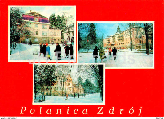 Polanica Zdroj - Dom Wypoczynkowy FWP Krysztal - sanatorium Piast - holiday house - multiview - Poland - unused - JH Postcards