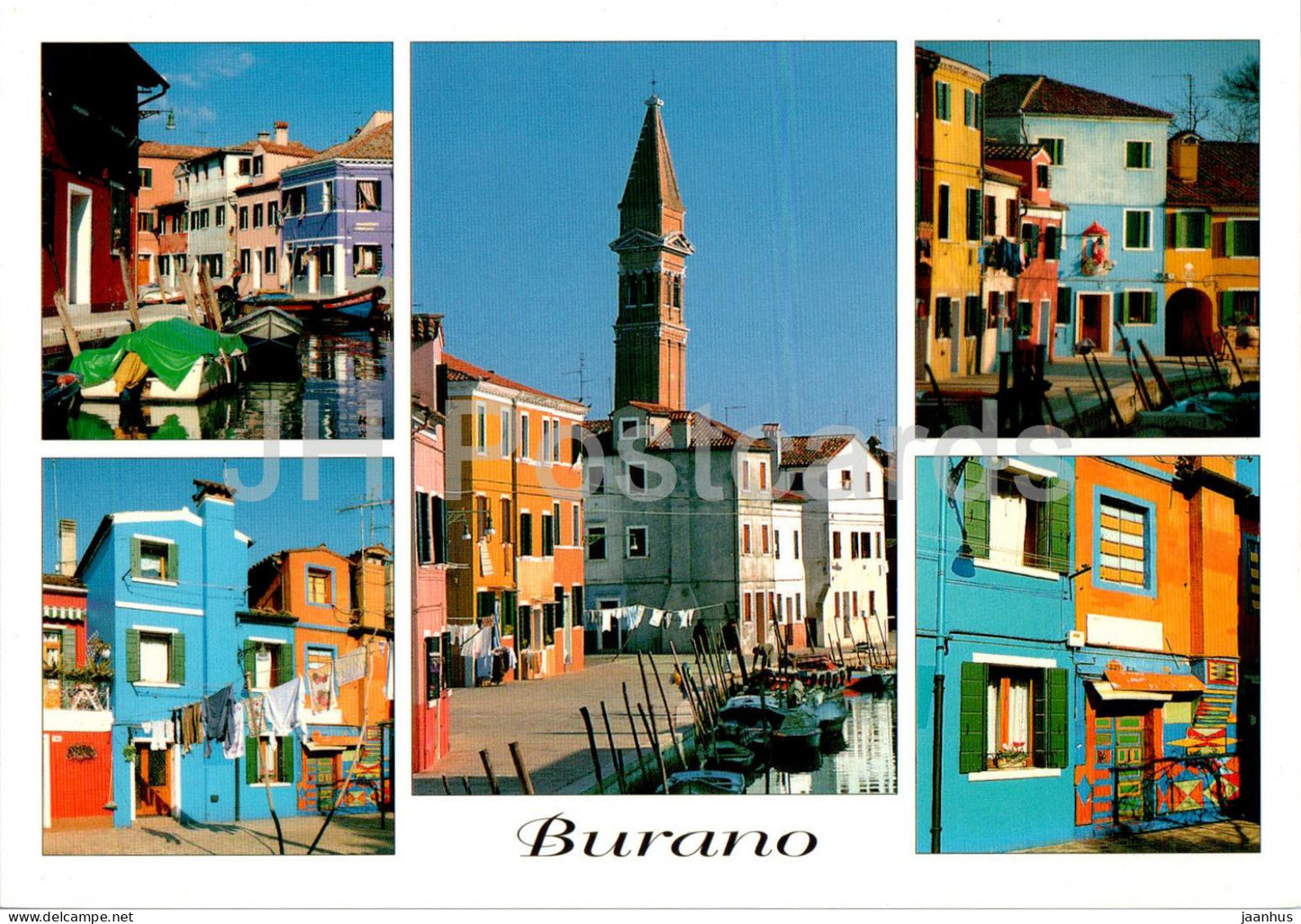 Burano - multiview - 0008 - Italy - unused - JH Postcards