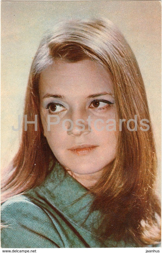 Anastasiya Voznesenskaya - movie actress - theatre - 1972 - Russia USSR - unused - JH Postcards