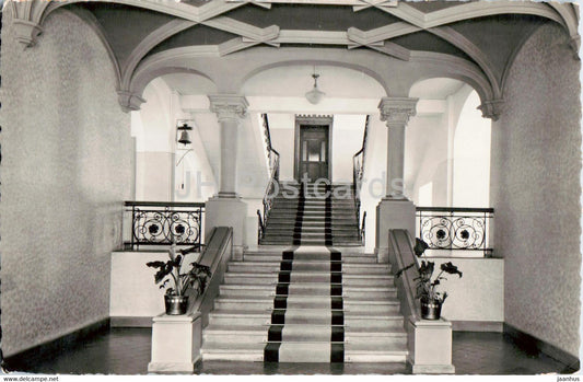 Estavayer le Lac - Institut du Sacre Coeur - Le Vestibule - old postcard - 1952 - Switzerland - used - JH Postcards