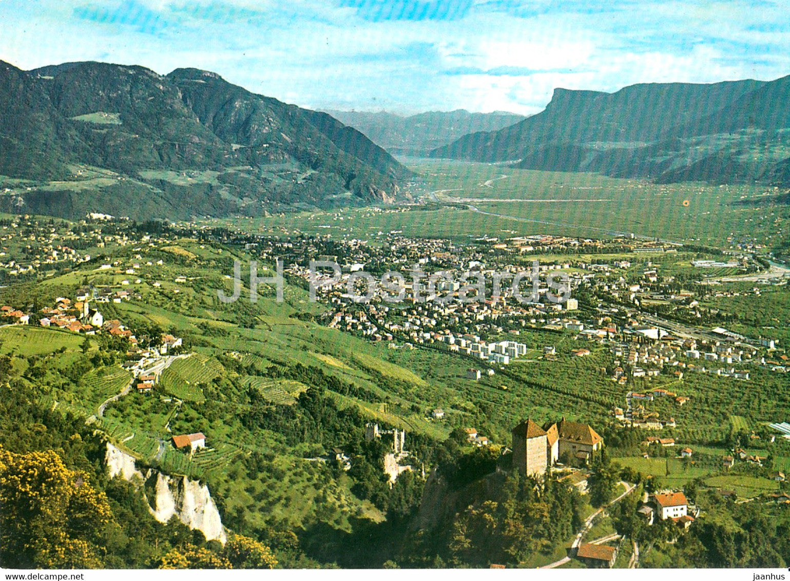 Kurstadt Meran 312 m - Dorf und Schloss Tirol geg Meran u Etschtal - Merano - Italy - unused - JH Postcards
