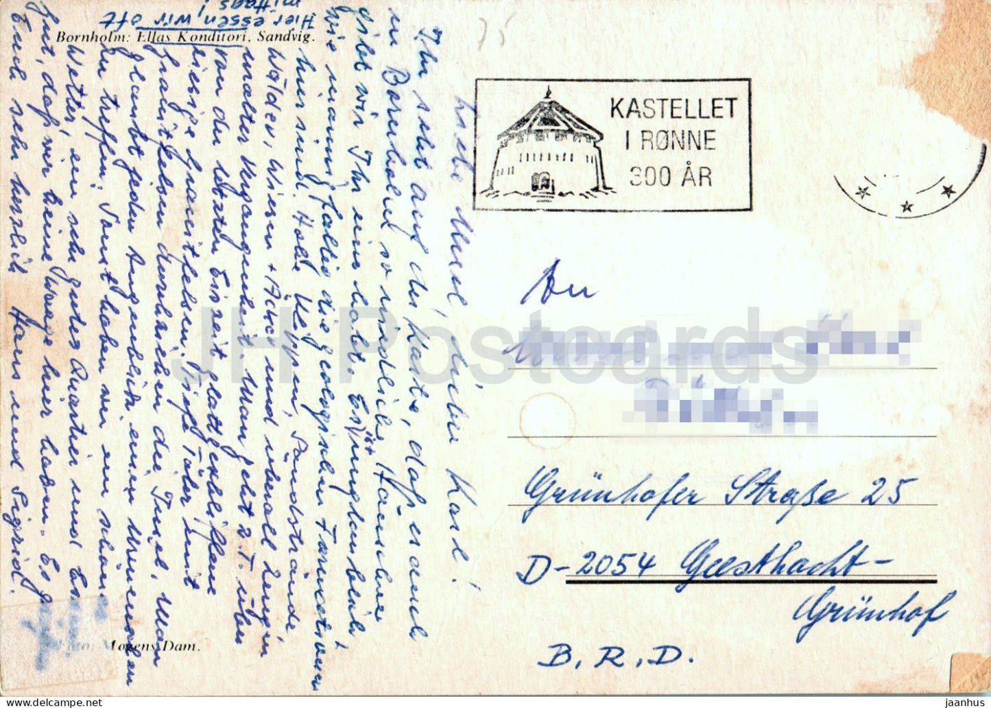 Bornholm - Ellas Konditori - Sandvig - Confectionery - 149 - Denmark - used