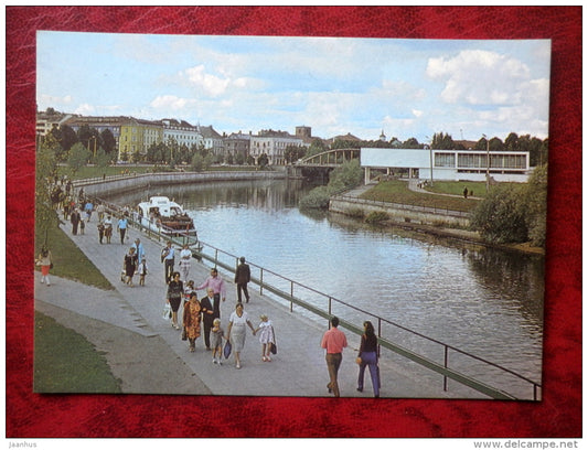 Tartu - the restaurant Kaunas at the ban of the Emajõgi river - 1985 - Estonia - USSR - unused - JH Postcards