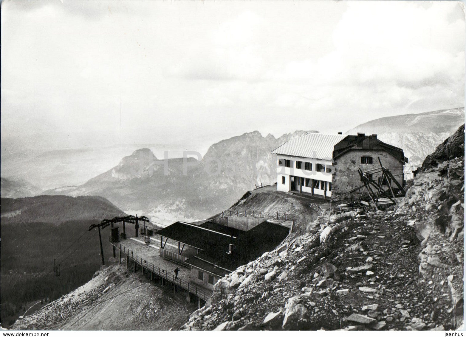 Rifugio Coronelle - Catinaccio - Rosengarten Hutte - old postcard - Italy - unused - JH Postcards