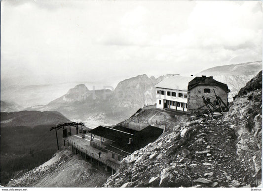 Rifugio Coronelle - Catinaccio - Rosengarten Hutte - old postcard - Italy - unused - JH Postcards