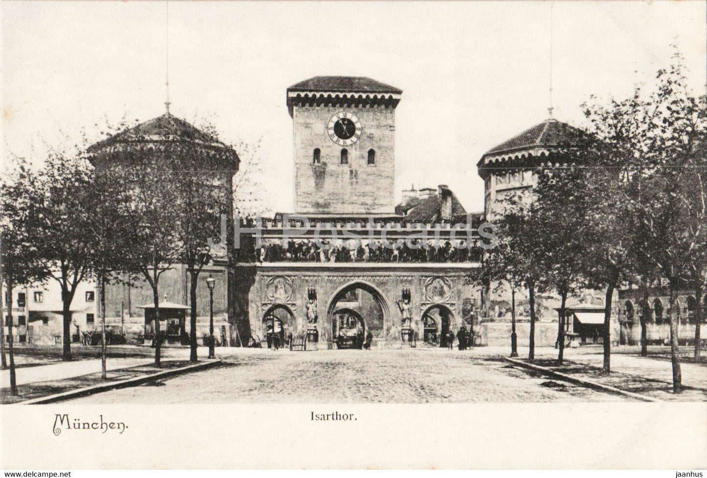 Munchen - Munich - Isarthor - 114 - old postcard - Germany - unused - JH Postcards