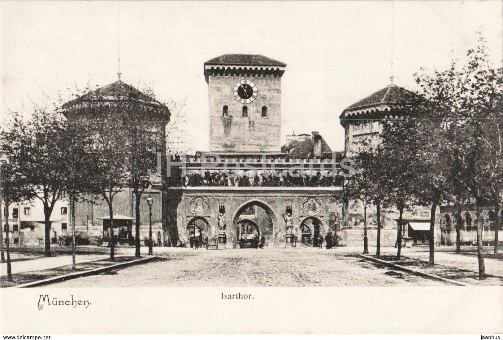 Munchen - Munich - Isarthor - 114 - old postcard - Germany - unused - JH Postcards