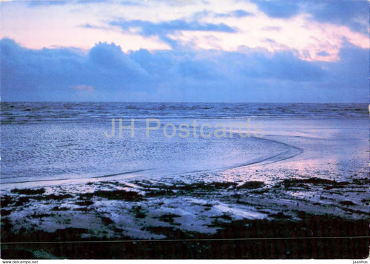 Rain clouds over the sea in evening light - Denmark - used - JH Postcards