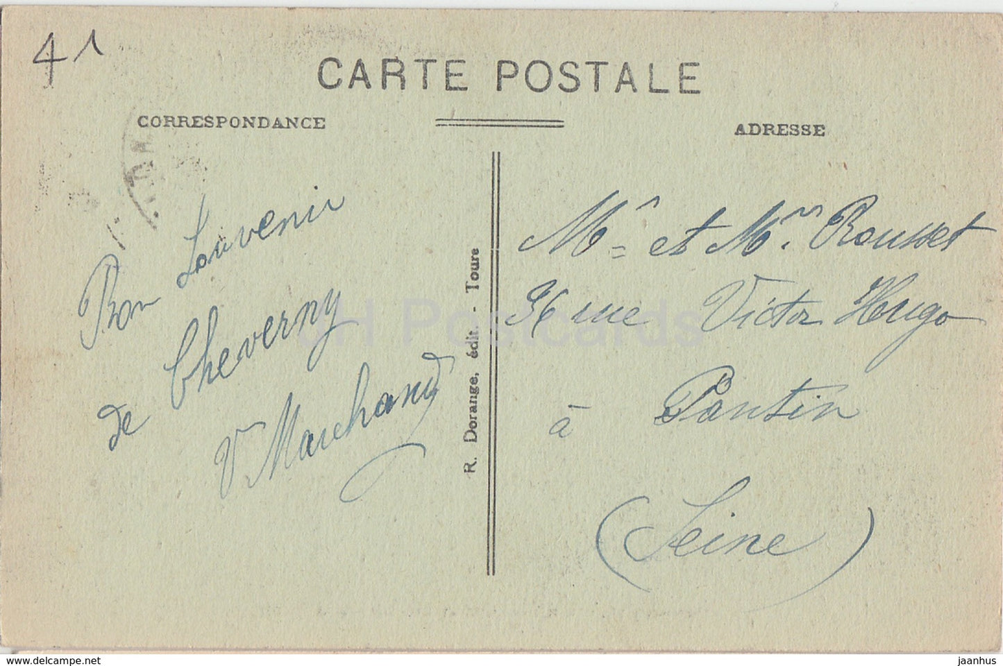 Cheverny - Le Chateau - Le Grand Salon - 7 - castle - old postcard - France - used