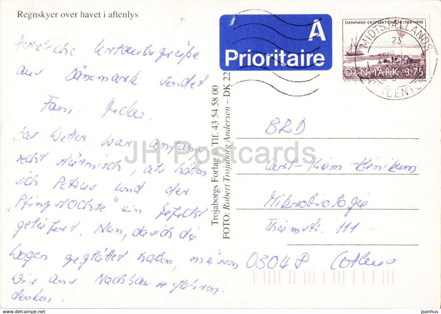 Regenwolken über dem Meer im Abendlicht - Dänemark - gebraucht