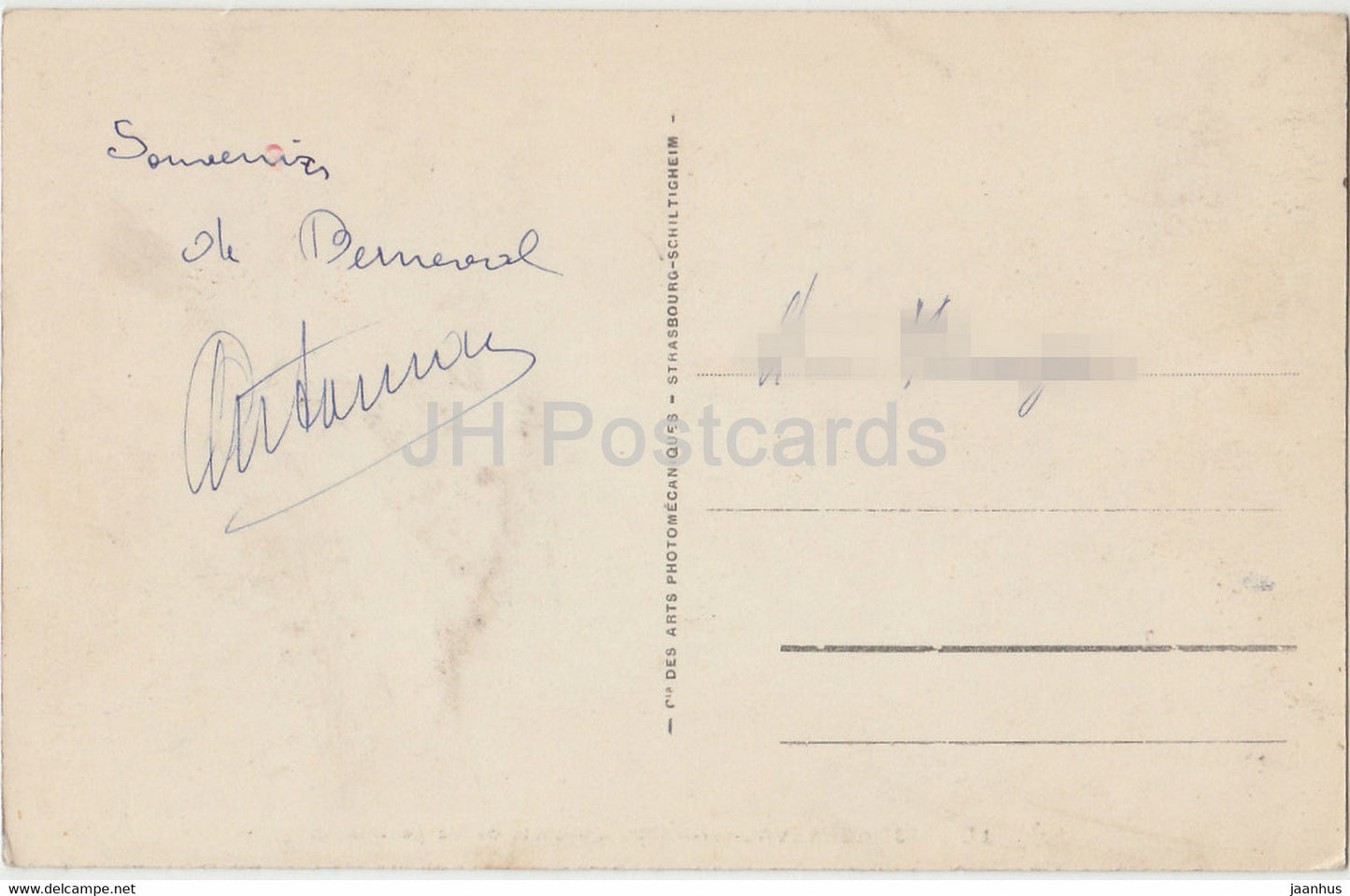 Berneval Sur Mer - Descente de Vassonville - 23 - alte Postkarte - Frankreich - gebraucht