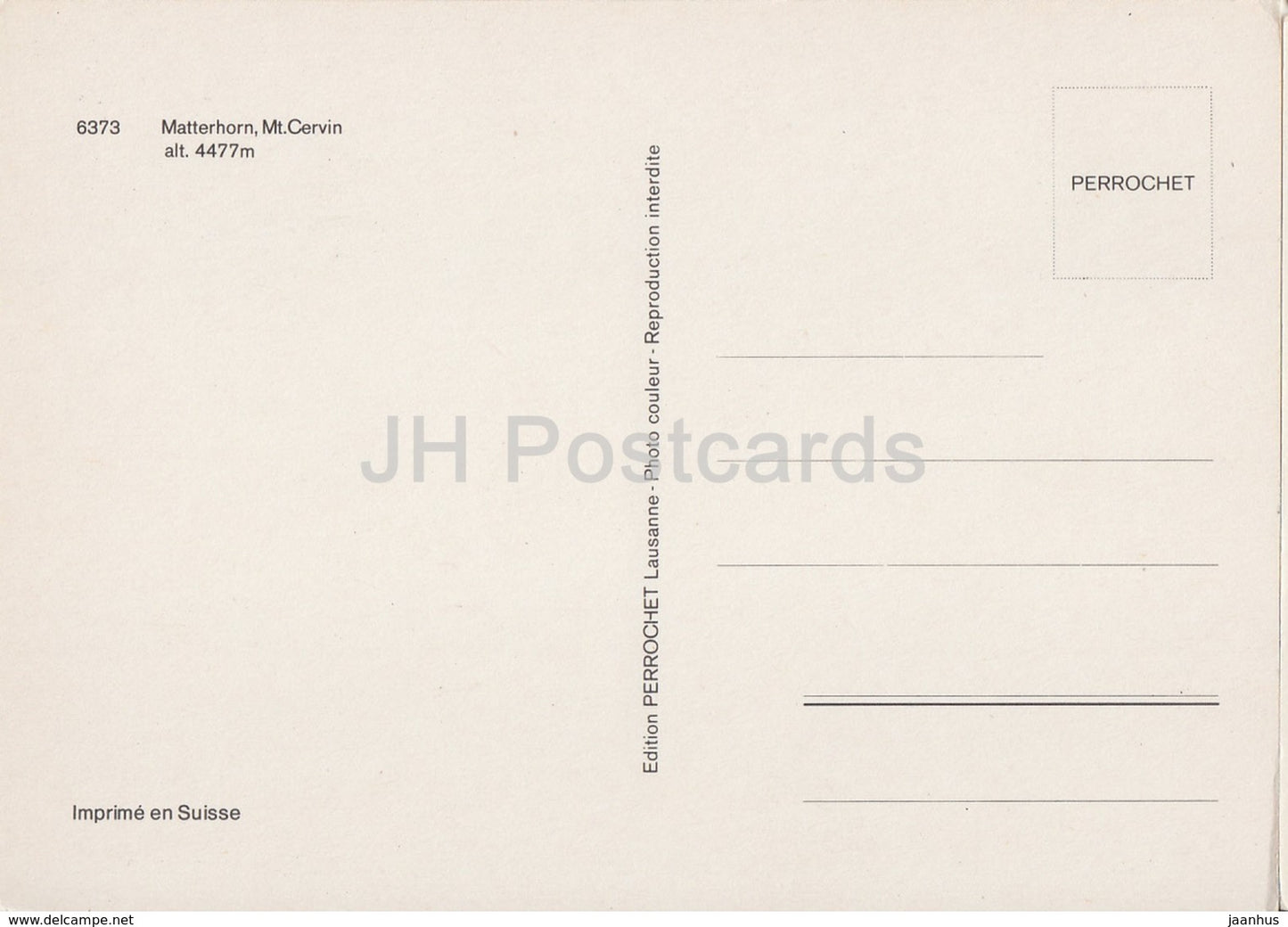 Matterhorn - Mt Cervin 4477 m - 6373 - Switzerland - unused