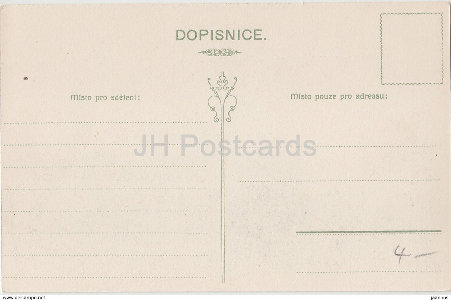 Praha - Prague - Narodni Divadlo - Depose 6 - old postcard - Czech Republic - unused