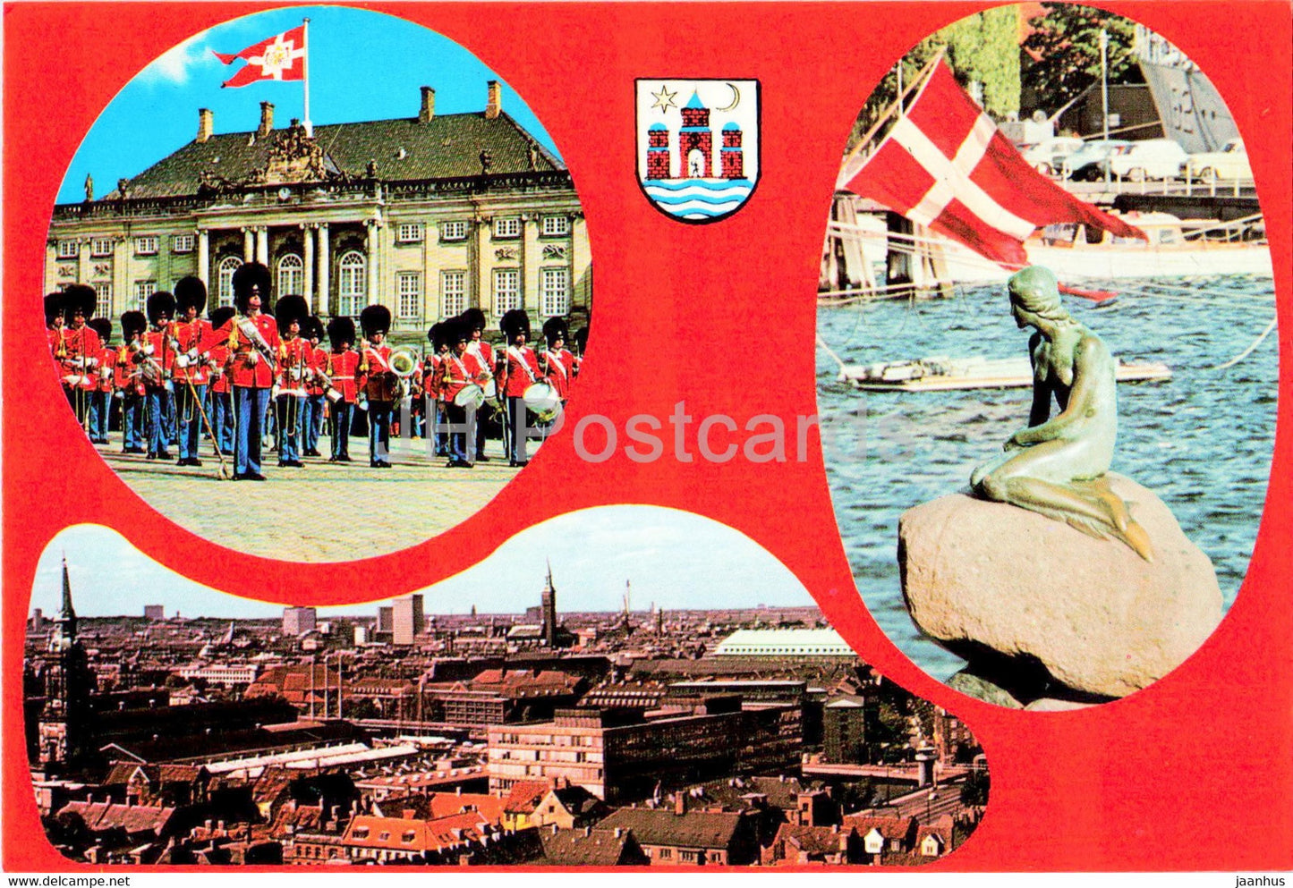 Copenhagen - Guard - Little Mermaid - multiview - 2000-45 - Denmark - unused - JH Postcards