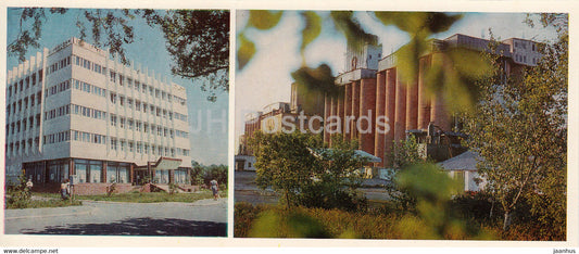 Kostanay - House of Services Express - Pantry of Kostanay grain - 1985 - Kazakhstan USSR - unused - JH Postcards