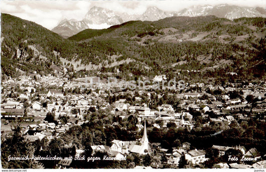 Garmisch Partenkirchen mit Blick gegen Karwendel - old postcard - Germany - unused - JH Postcards