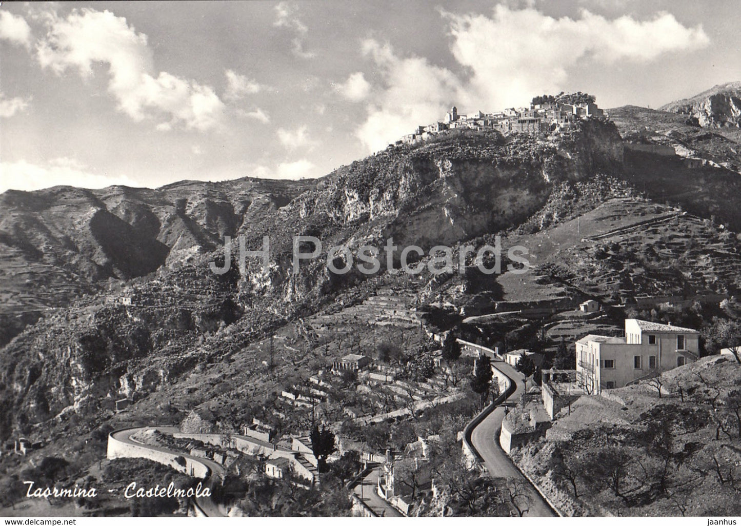 Taormina - Castel Mola - Castelmola - castle - Italy - unused - JH Postcards