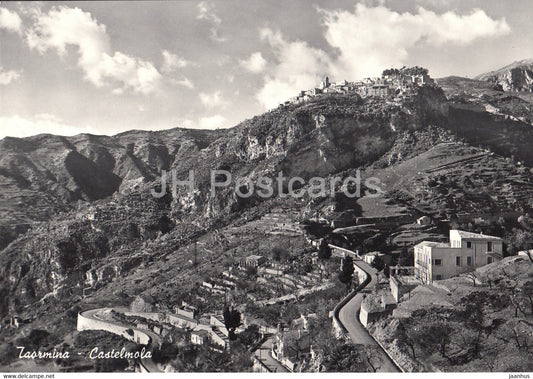 Taormina - Castel Mola - Castelmola - castle - Italy - unused - JH Postcards
